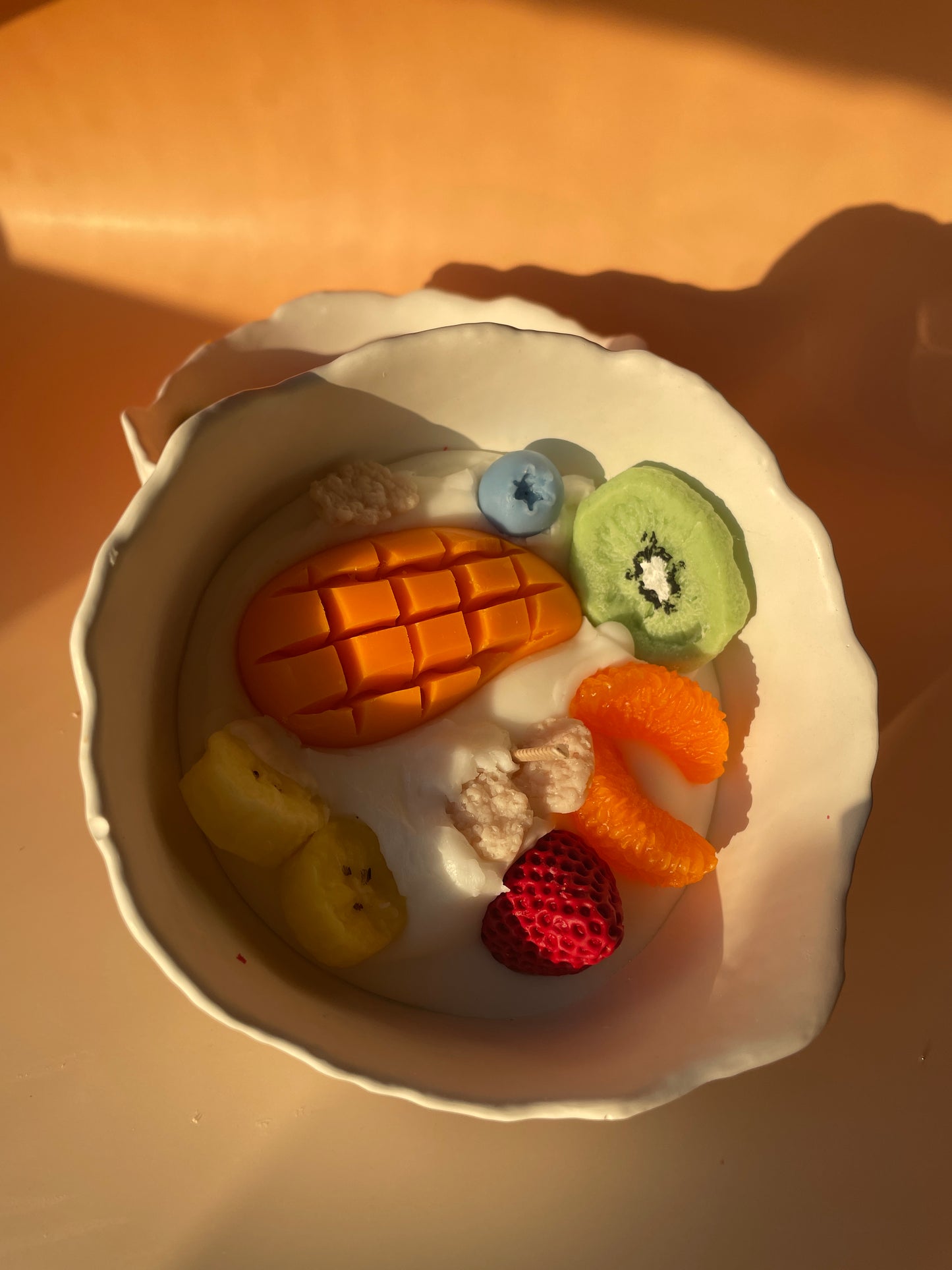 CANDLE FRUIT BOWL