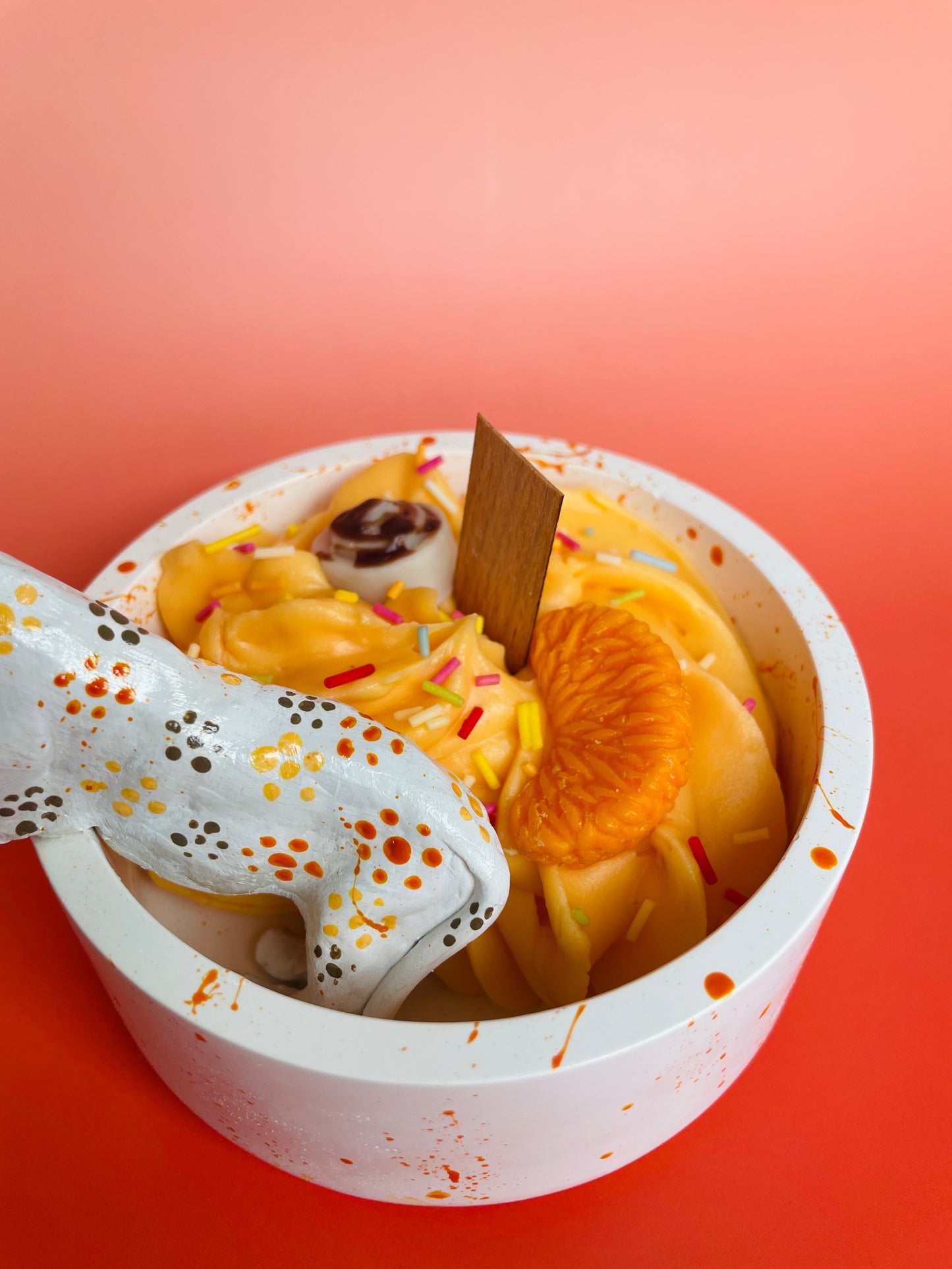 WILD COMPANIONS- Leopard&Fruit Sundae Candle Bowl