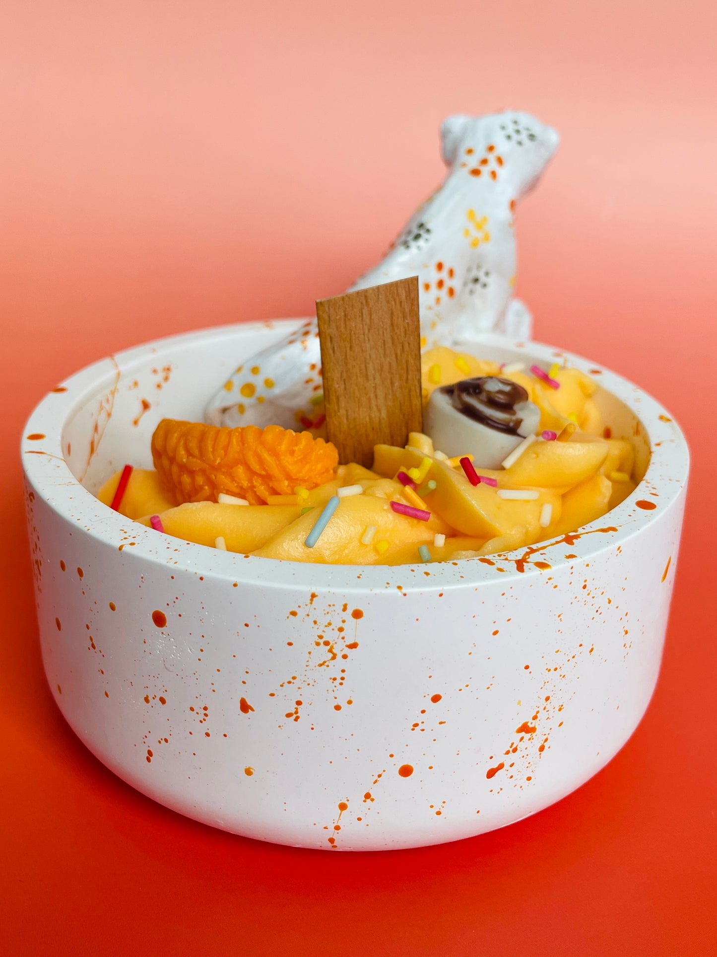 WILD COMPANIONS- Leopard&Fruit Sundae Candle Bowl