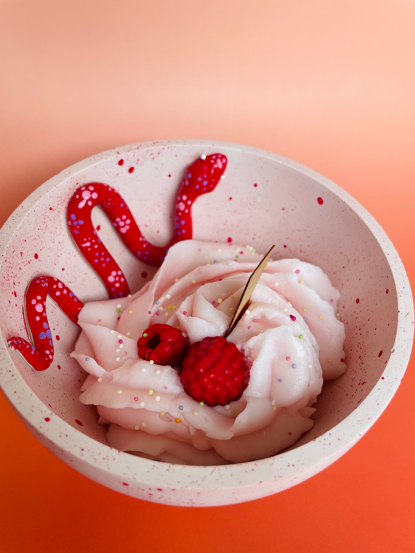 WILD COMPANIONS- Snake&Fruit Sundae Candle Bowl