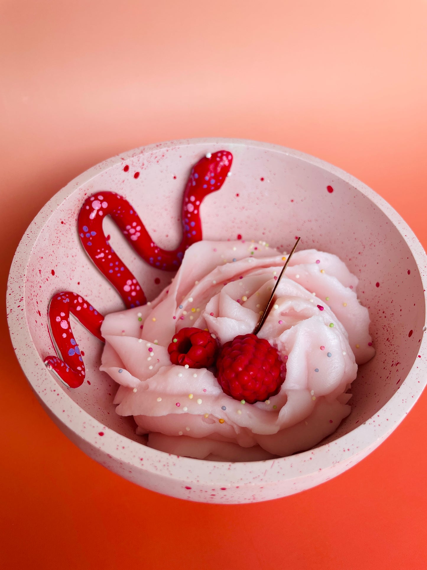 WILD COMPANIONS- Snake&Fruit Sundae Candle Bowl