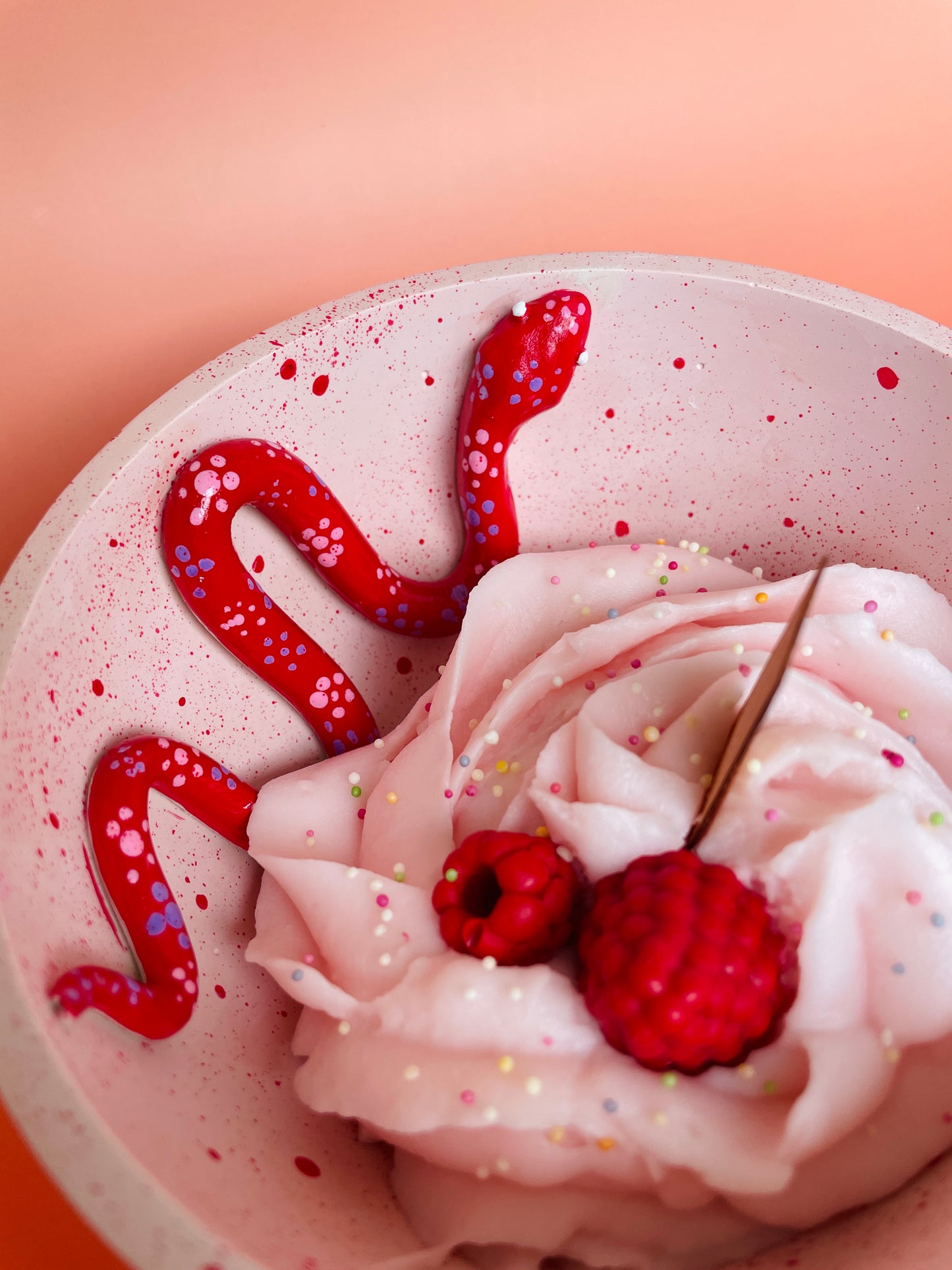 WILD COMPANIONS- Snake&Fruit Sundae Candle Bowl