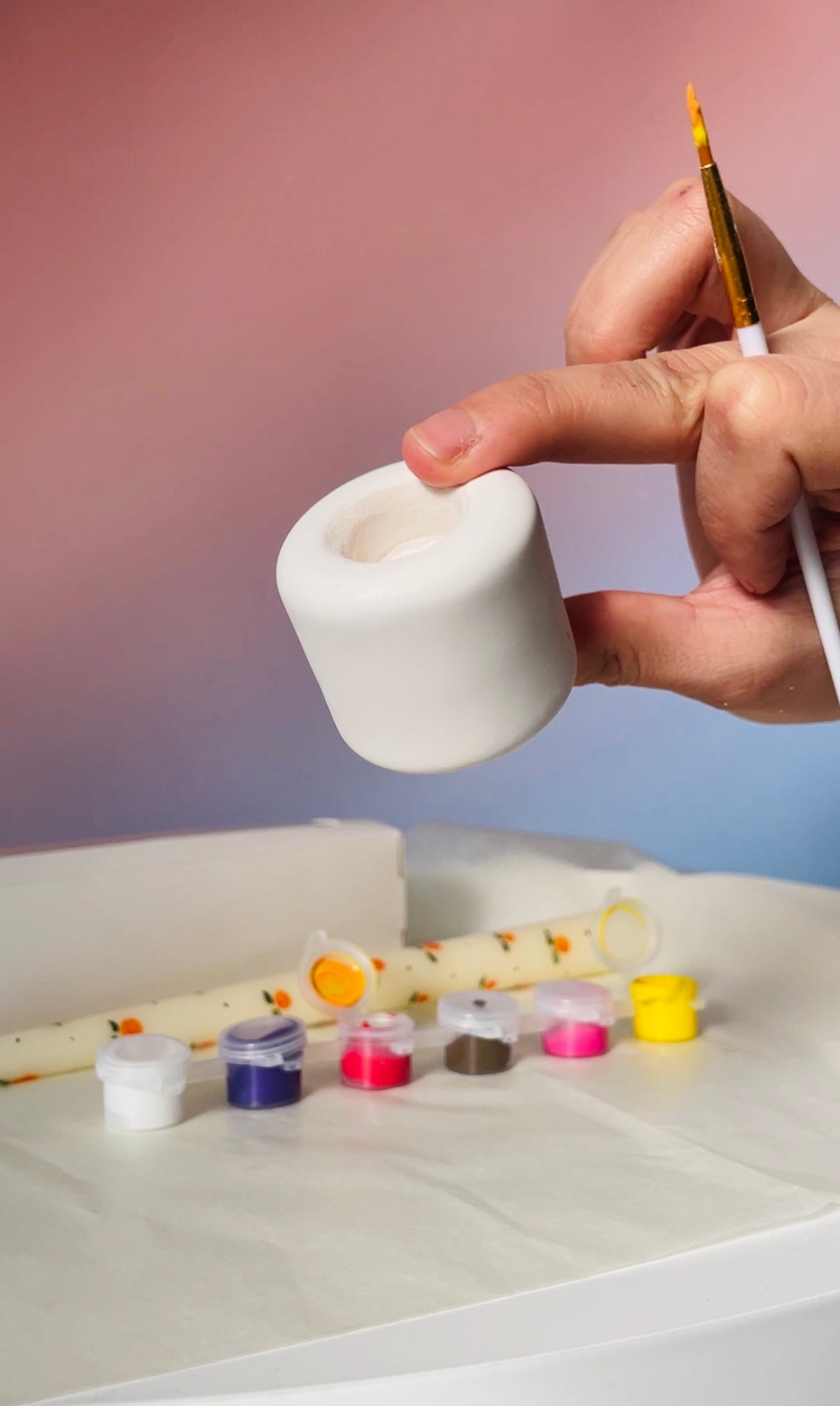 PAINT YOUR OWN CANDLE & HOLDER KIT