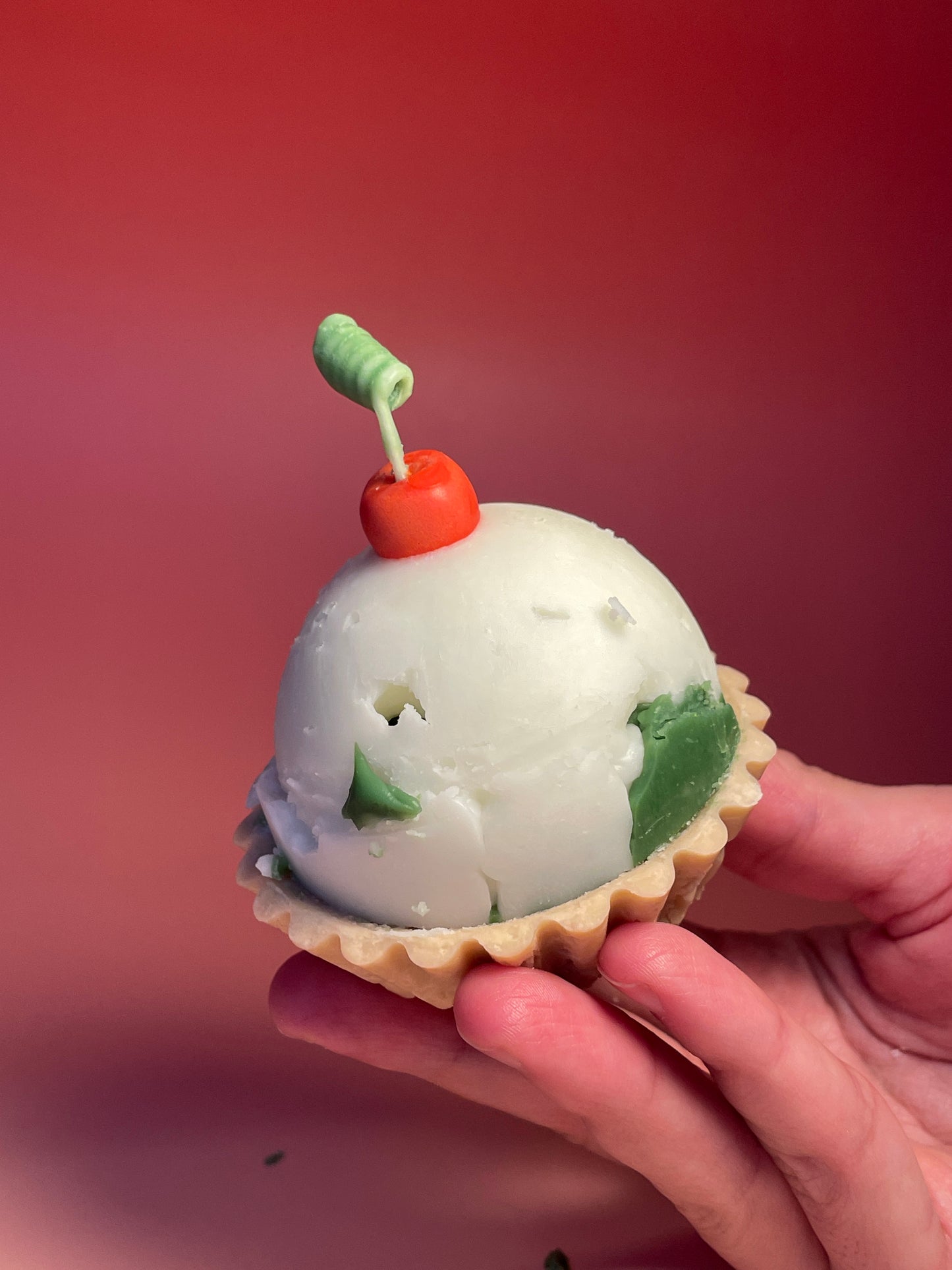 Cherry Muffin&Ice cream Candle