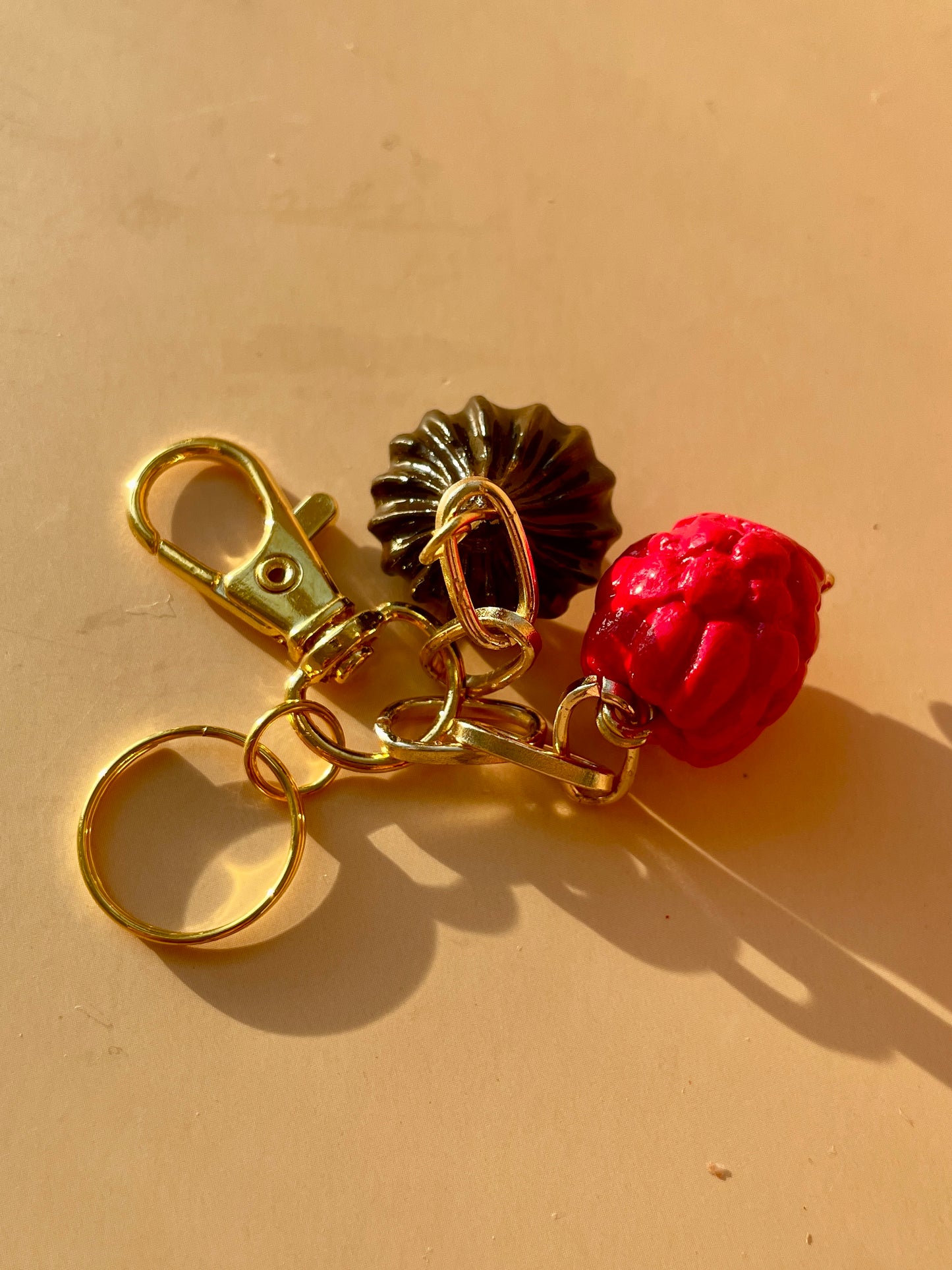 Rasberry&Cream Keyring / Bag Charm
