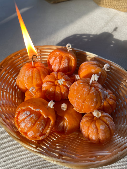 Mandarin realistic candle(2 piece)