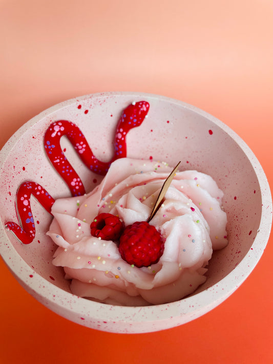 WILD COMPANIONS- Snake&Fruit Sundae Candle Bowl