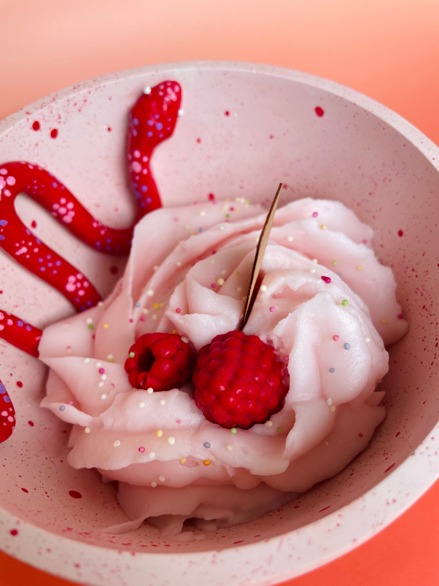 WILD COMPANIONS- Snake&Fruit Sundae Candle Bowl