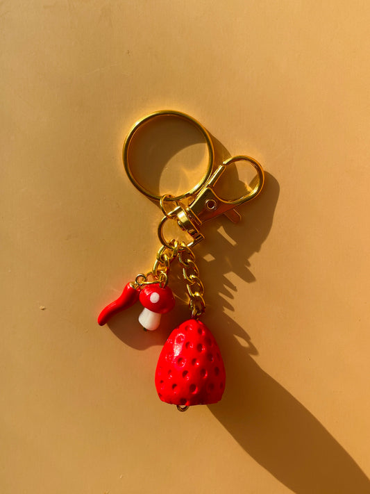 Strawberry Keyring&Bag charm