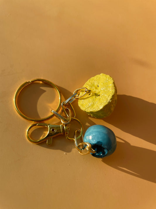 Banana&Blueberry Keyring / Bag Charm