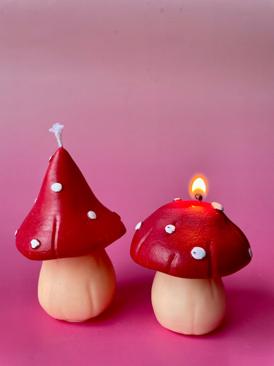 2pcs Mushrom Candle